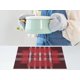 thumbnail image 5 of REGALWOVEN 6 Paquetes de Manteles Individuales de Estilo Rústico para Decoración de Mesa de Comedor Interior y Exterior Lavables Mantel de Cocina Limpiar con Paño Rojo 18*12in, 5 of 7
