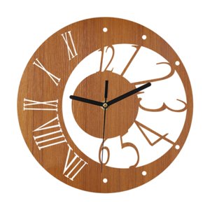 Magideal - Reloj De Pared Nórdico Decorativo, Creativo, Fácil De Leer, Para Colgar En La Pared, Sin , Para Dormitorio, Habitación Infantil, Guardería, Casa Madera