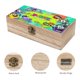 thumbnail image 3 of GoNoodle Caja Organizadora de Madera Rústica - Caja Decorativa Multifuncional para Escritorio, Hogar, Oficina, Joyas y Manualidades, 3 of 6