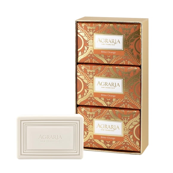 Barra de jabón AGRARIA Naranja amarga 227 g con aceite de Kukui