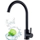 thumbnail image 1 of Llave Monomando De Arco Alto Grifo Cocina Lavaplatos Profesional Negro, 1 of 5