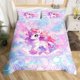 thumbnail image 3 of Christm-as Trees D-u-t Co-ve-r Queen Size Sa-nta Claus- and Snowman Comfort-er Cover with 2 Pillow-case for Te-ens Adults Kids S-tarry Sky Be-dding Set Snow Sc-ene Brea-thable 3 Pieces D-ecorative, 3 of 5