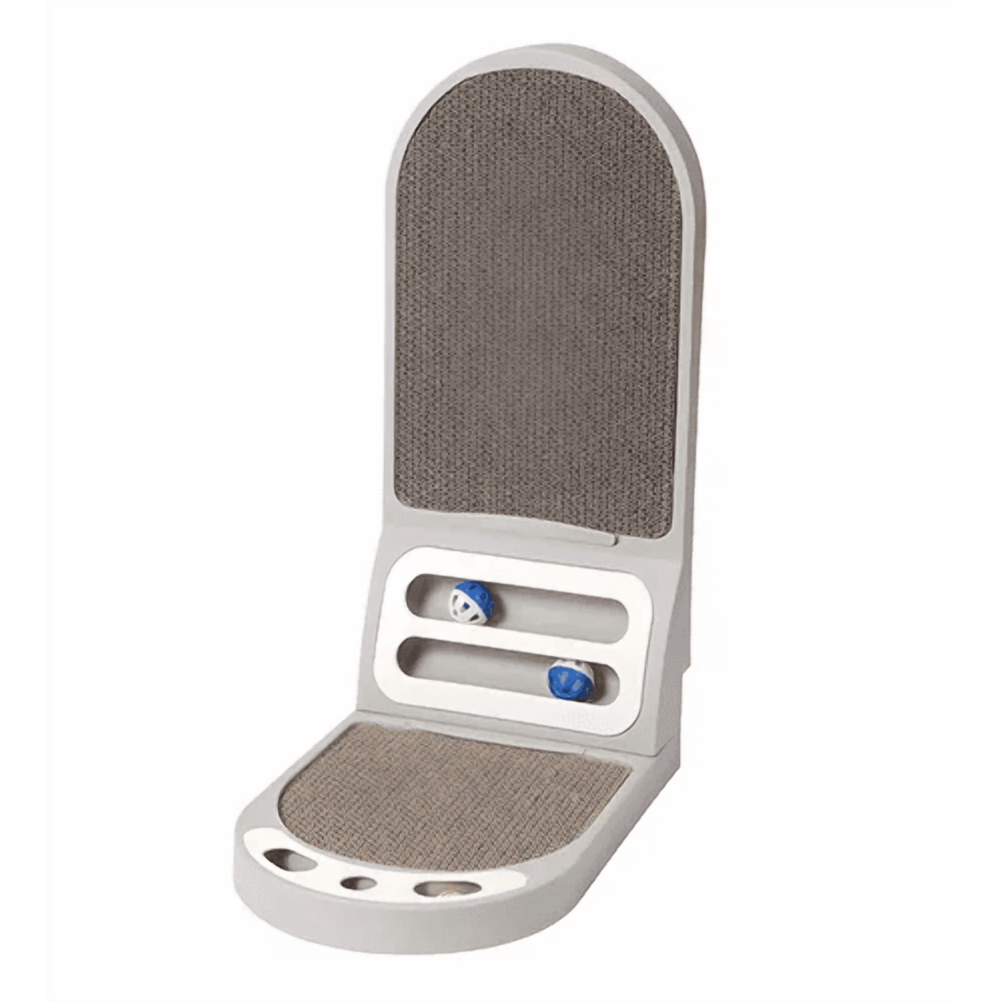 Genérico - Centro Entretención Rascador Cartón Corrugado Gatos Gris