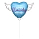 thumbnail image 1 of Globo Feliz Cumpleaños en el Cielo Azul con Corazón y Alas, 1 of 6