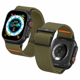 thumbnail image 1 of Correa Spigen Lite Fit compatible con Apple Watch – 44 / 45 / 46 / Ultra 49 MM – Tela - Verde / Conector Negro, 1 of 6