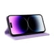 thumbnail image 3 of Funda Billetera de Cuero para iPhone 15 Pro Max con Tarjetero y Soporte - Tapa Magnética Morado, 3 of 6