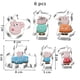 thumbnail image 5 of Juego de cortadores de galletas de cerdo de dibujos animados Cortadores de galletas, 5 of 5