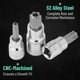 thumbnail image 5 of Juego de conectores Torx Bates- TT8-TT60, 13 piezas, 1/4, 3/8 y 1/2 unidades, 5 of 7