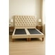 thumbnail image 2 of Cama 2 Plazas Modelo Capitoné  Beige, 2 of 7