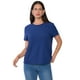 thumbnail image 1 of Polera Mujer Rib Básica Manga Corta Navy Corona, 1 of 5