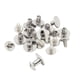 thumbnail image 1 of 10 piezas de aleación de Chicago tornillos clavos remaches para la decoración de cuero de bricolaje de plata, 1 of 5