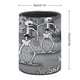 thumbnail image 2 of Familia de Esqueletos Espeluznantes Bailando-theme Cylinder Pen Holder Pencil Organizer with Flannel Lining PVC Leather Material Cardboard Base for study work 10*8CM, 2 of 6