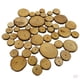 thumbnail image 4 of 100 piezas de madera de pino natural rebanadas diy wedding decoración del hogar de navidad, 4 of 5