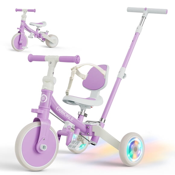 Triciclo GOBOKLE 5 en 1 para Niños Pequeños con Manija de Empuje