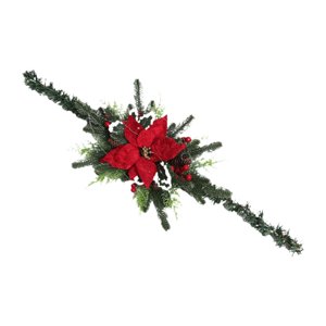 Bothyi - Guirnalda Navideña Para Buzón, Decoración Navideña, Guirnalda Para El Hogar, Flores Rojas