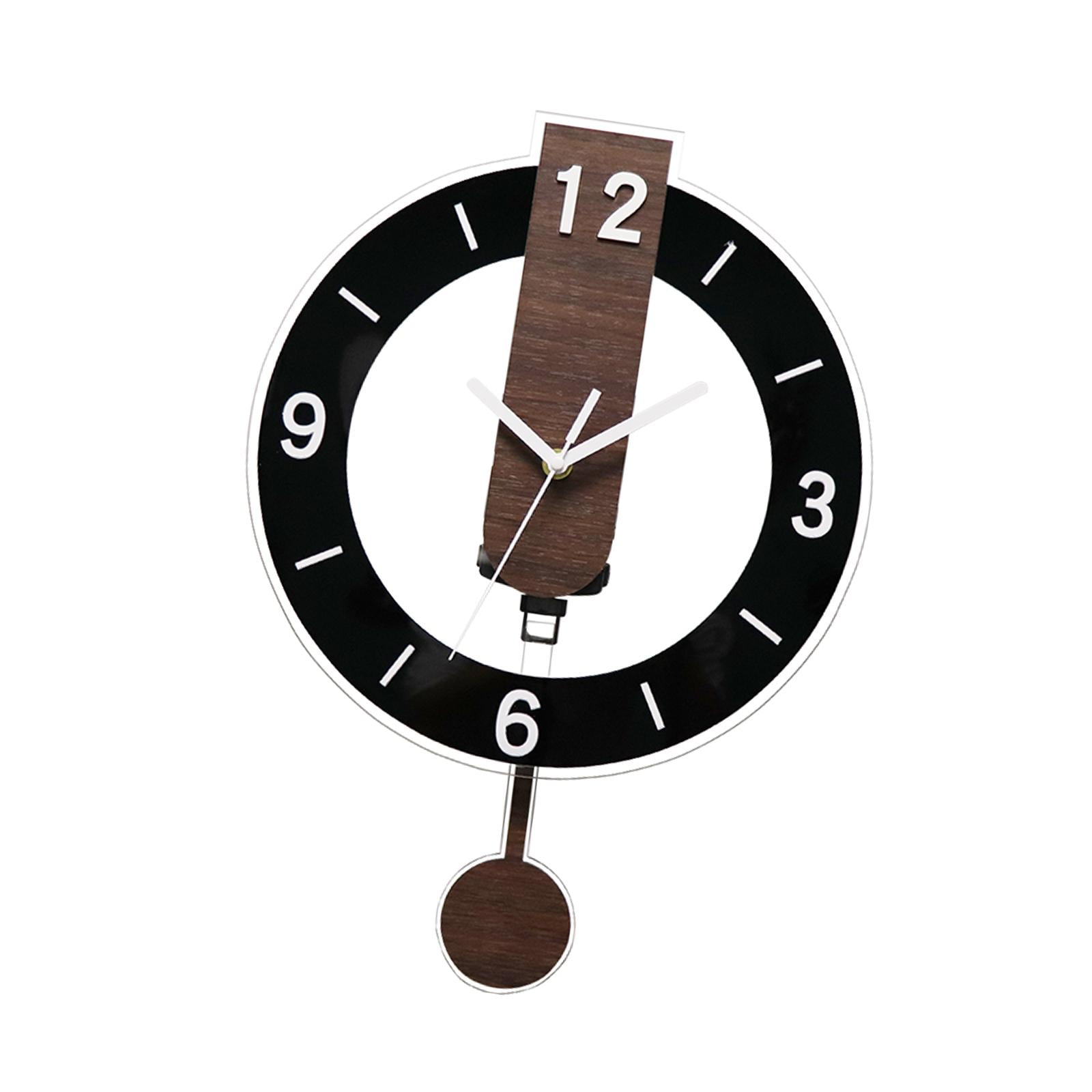 Bothyi - Reloj De Pared Ligero Y Silencioso Para Colgar En La Sala De Estar, Regalo De Inauguración De La Casa, Color Negro