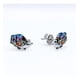 thumbnail image 3 of Aros Puercoespín Colores, Circonitas Plata 925, Regalo Niña Plateado, 3 of 4
