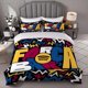 thumbnail image 1 of Barcelona Cheer Design Bedding Set | Comfortable Polyester Duvet Cover and 2 Pillowcases Ideal for All Seasons Perfect Gift for Family and Friends, 1 of 1