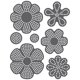 thumbnail image 1 of Set de plantillas magnéticas Rhinestone Genie – Flores 3 mm (10ss), 1 of 5