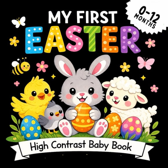 Libro para bebés Independently Published Mi primer libro de Pascua en alto contraste