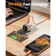 thumbnail image 5 of Bloques de carga para Apple Watch, cargador 3 en 1 PD 20W USB‑C con carga inalámbrica integrada para reloj, cargador de pared de doble puerto compatible con iPhone, AirPods, iWatch, rosa, 5 of 7
