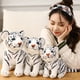 thumbnail image 5 of Juguete de peluche GUDVES White Tiger 30 cm de poliéster para niños, 5 of 9