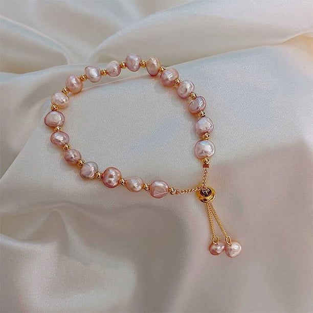Gorgeous Baroque Freshwater Pearl Bracelet - Add Elegance to Your Look!
