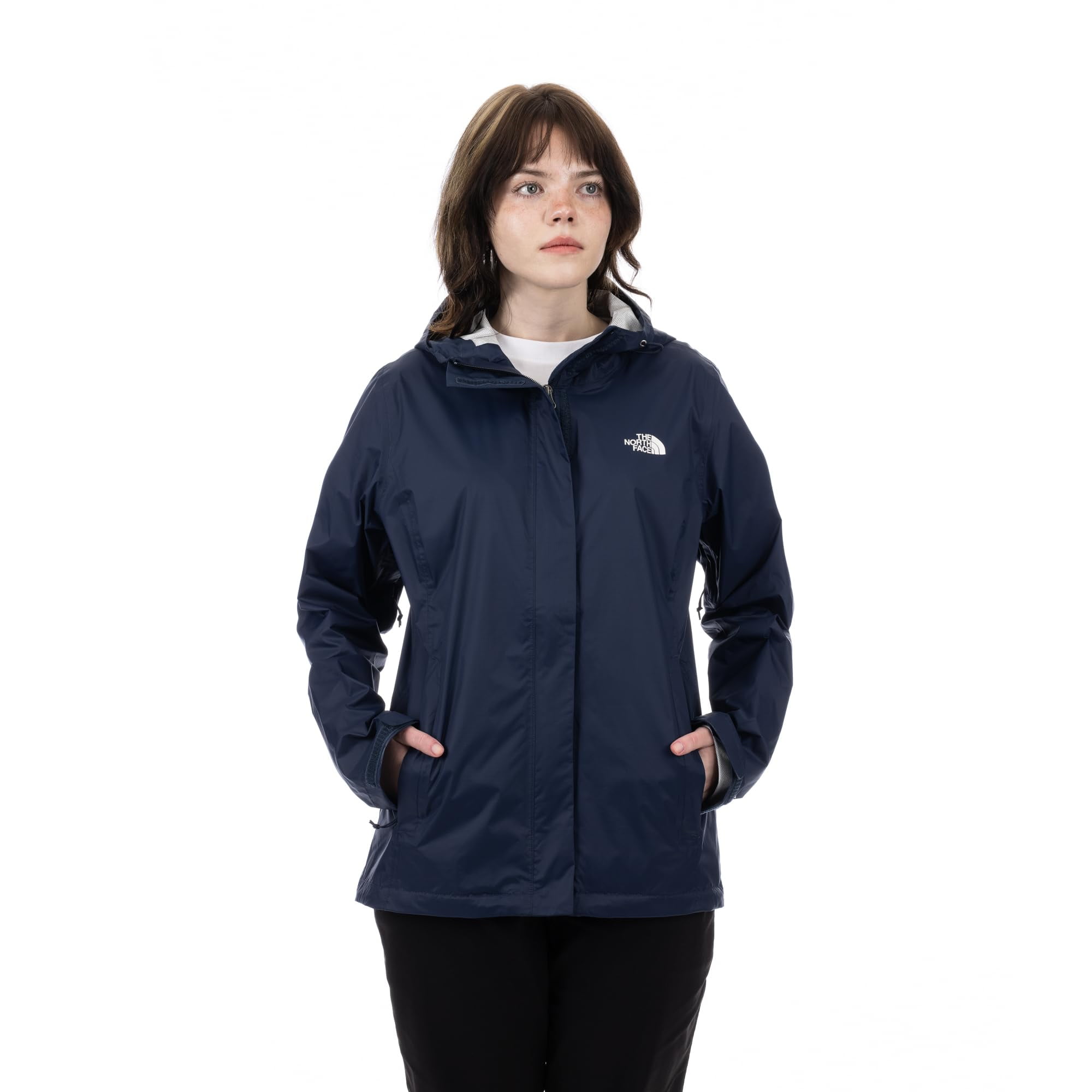 Chaqueta Impermeable Con Capucha The North Face Venture 2 Para Mujer (talla Estándar Y Grande), Azul Marino Summit, Talla L