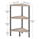 thumbnail image 3 of Soporte de esquina HOOBRO Industrial de 3 niveles, color gris/negro, 3 of 7