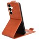 thumbnail image 4 of Funda tipo folio para Samsung galaxy S25 FE con soporte magnético y protección para la cámara Marrón, 4 of 6