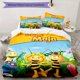 thumbnail image 1 of Maya-Inspired 3pcs Bedding Set - Includes 1 Cover & 2 Pillowcases, Breathable Polyester, Machine Washable - Perfect for All Seasons S822, Cartoon Theme, Zipper Closure, Digital Print, Allseason Comfor, 1 of 1