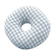 thumbnail image 1 of Almohada Para Piercing De Oreja En Forma De O Con Un Agujero Suave Para Personas Que Duermen De Lado Relajación Azul A Cuadros, 1 of 5