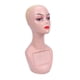 thumbnail image 3 of Cabeza de maniquí femenino, modelo de exhibición de peluca, soporte portátil para peluca, cosmetología profesional, rostro para sombreros, gafas, bufa color de piel, 3 of 5
