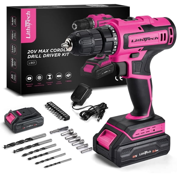 Taladro Inalámbrico Lithitech L901 20V con Mandril de 3/8"