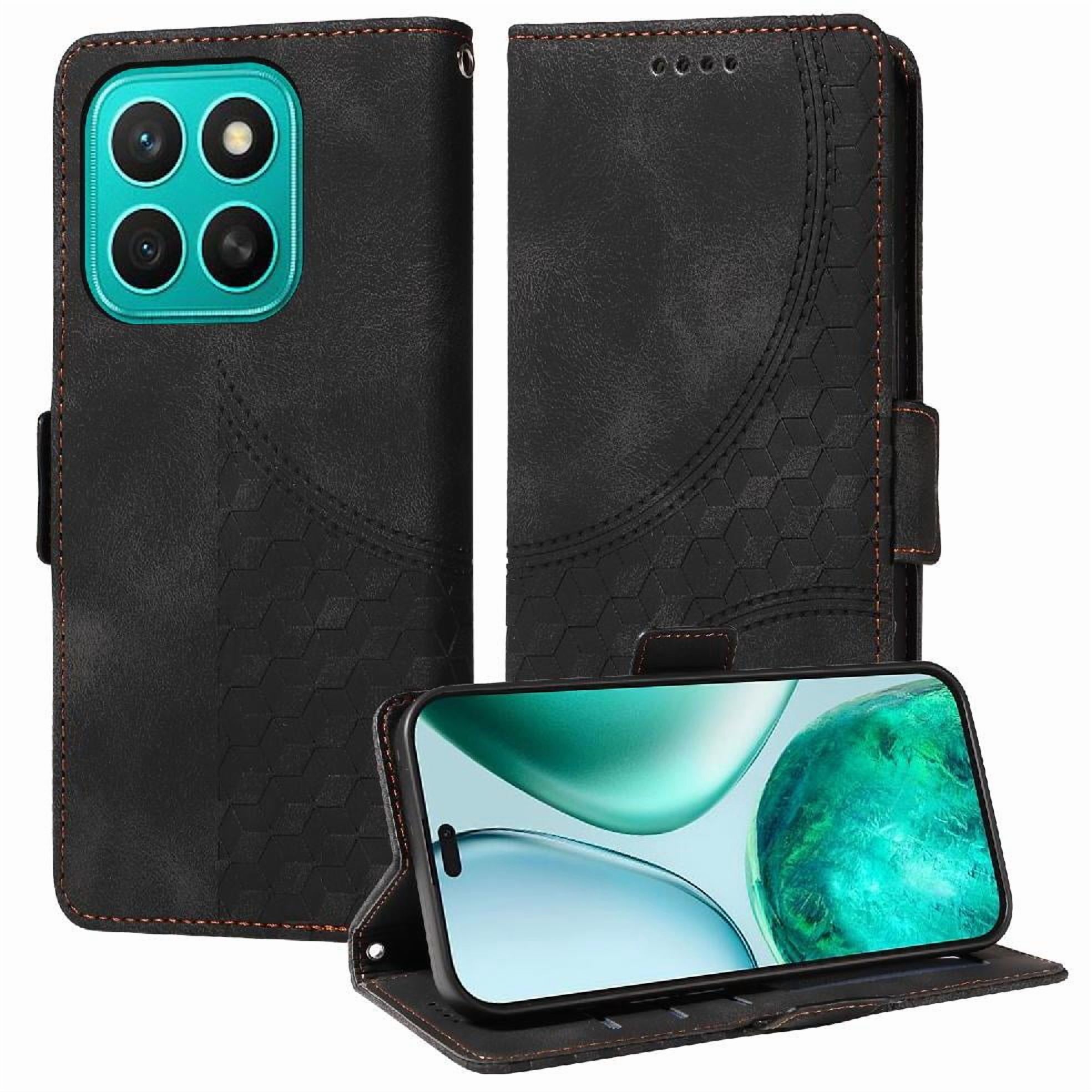 Carcasa Foxdock Honor X8C De Cuero Pu, Diseño Acolchado Clásico, Protección Contra Caídas Y Rayones