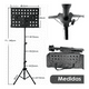 thumbnail image 2 of Atril De Partitura Con Tripode Regulable Y Pleglable Negro, 2 of 7