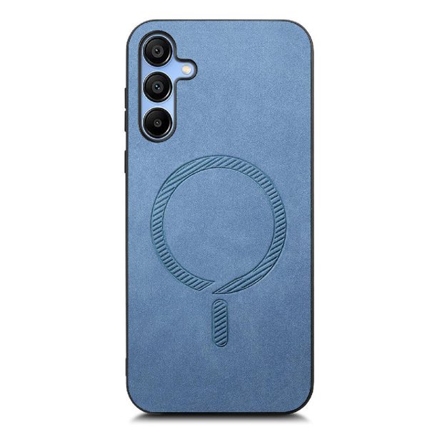 Magnetic Slim Case for Samsung Galaxy A15 with Camera Guard & Anti-Scratch Back Blue