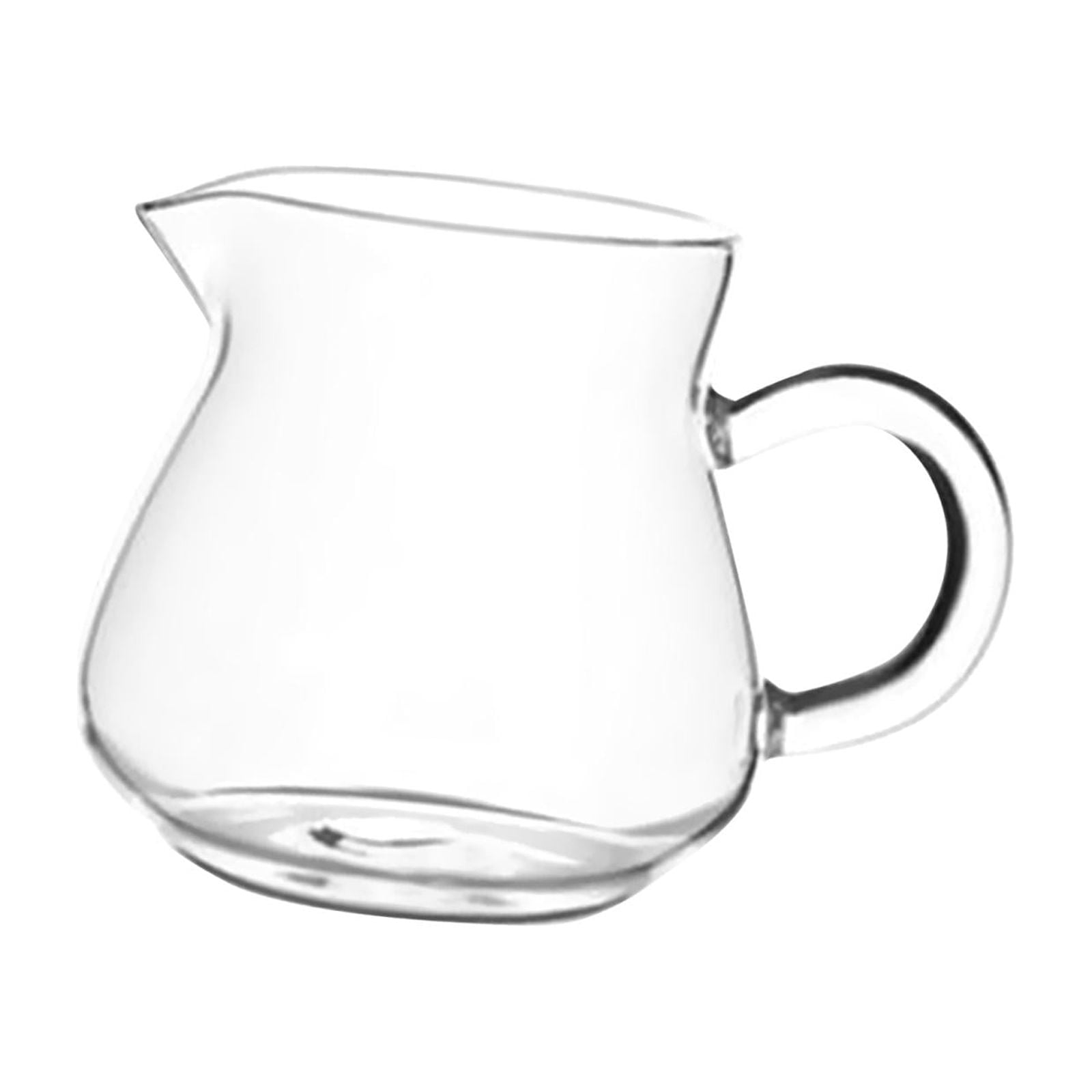 Magideal - Taza De Té, Vertedor De Leche Transparente, Cafetera Transparente, Jarra Para Servir, Jarra De Leche De Vidrio, Minijarra, Taza De Café Para Café Con 250ml 7x55x83cm