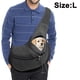 thumbnail image 1 of Portabebés para perros, de malla transpirable, con manos libres, correa acolchada ajustable, bolsa frontal, bandolera individual para perros y gatos., 1 of 8