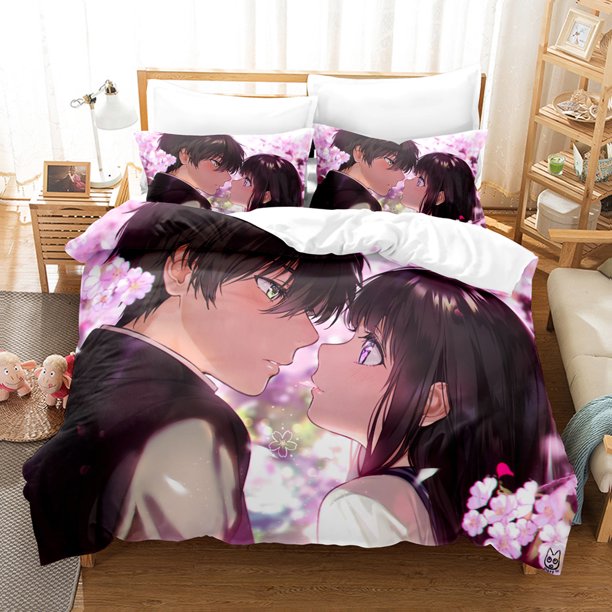 Anime Fruits Basket 2_3pcs Bedding Sets Duvet Cover Set With Pillowcase Twin Full Bedclothes Bed Linen Home textile Bed Sheets