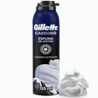 Espuma De Afeitar Carbono Con Carbón Activado 155 Ml Gillete