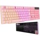 thumbnail image 1 of Teclado para juegos Orzly RX250-K Pink RGB USB con cable, 1 of 7
