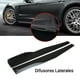 thumbnail image 2 of 2 uds faldón lateral 74,5 cm negro brillante Universal para Autos divisores de cohete difusor de labio winglet, alas profesionales, 2 of 3