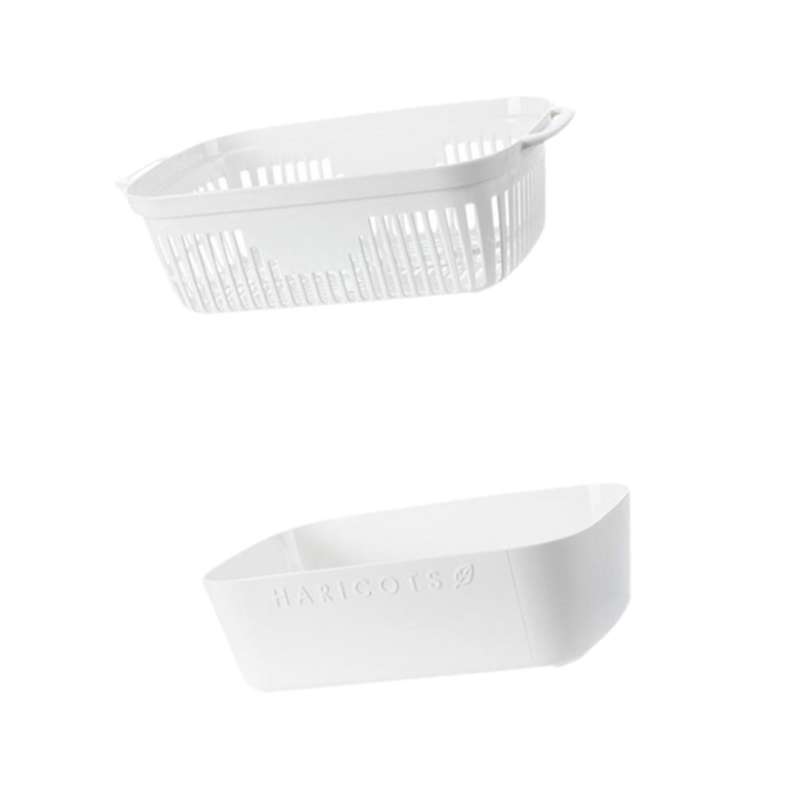 Ioensy - Bandeja De Brotes, Cesta Blanca, Práctico Plato De Brotes Para Jardín, Cocina Interior