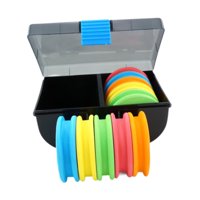 Ioensy - Carretes De Línea De Pesca De 10X Carretes De Pesca Suave Para Plataformas De Pesca De Tope De Tippet