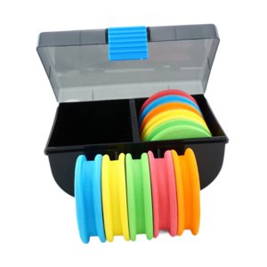 Ioensy - Carretes De Línea De Pesca De 10X Carretes De Pesca Suave Para Plataformas De Pesca De Tope De Tippet