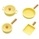 thumbnail image 2 of 4 Piezas 1/6 Olla De Cocina Para Casa De Muñecas Mini Modelo De Utensilios De Cocina Para Muñecas BJD Cocina Amarillo, 2 of 3