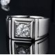 thumbnail image 4 of Anillos de Compromiso de Moissanita 1 Uds Corte Redondo Color D Claridad VVS1 Alianzas de Boda de Moissanita para Hombre Anillos de Diamante de Plata Esterlina S925 con Certificado, 4 of 9