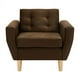 thumbnail image 1 of Sofa Bote 1c Felpa 05 Chocolate, 1 of 6