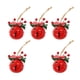 thumbnail image 1 of 5 Campanas De Navidad Multiusos Con Estrella Recortada Para Guirnalda De Ventana, Navidad, Rojo, 4 Cm, 1 of 5